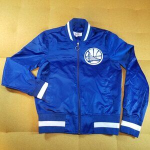 Golden State Warriors Blue Bomber Jacket - Womens Small (GSW0009)
